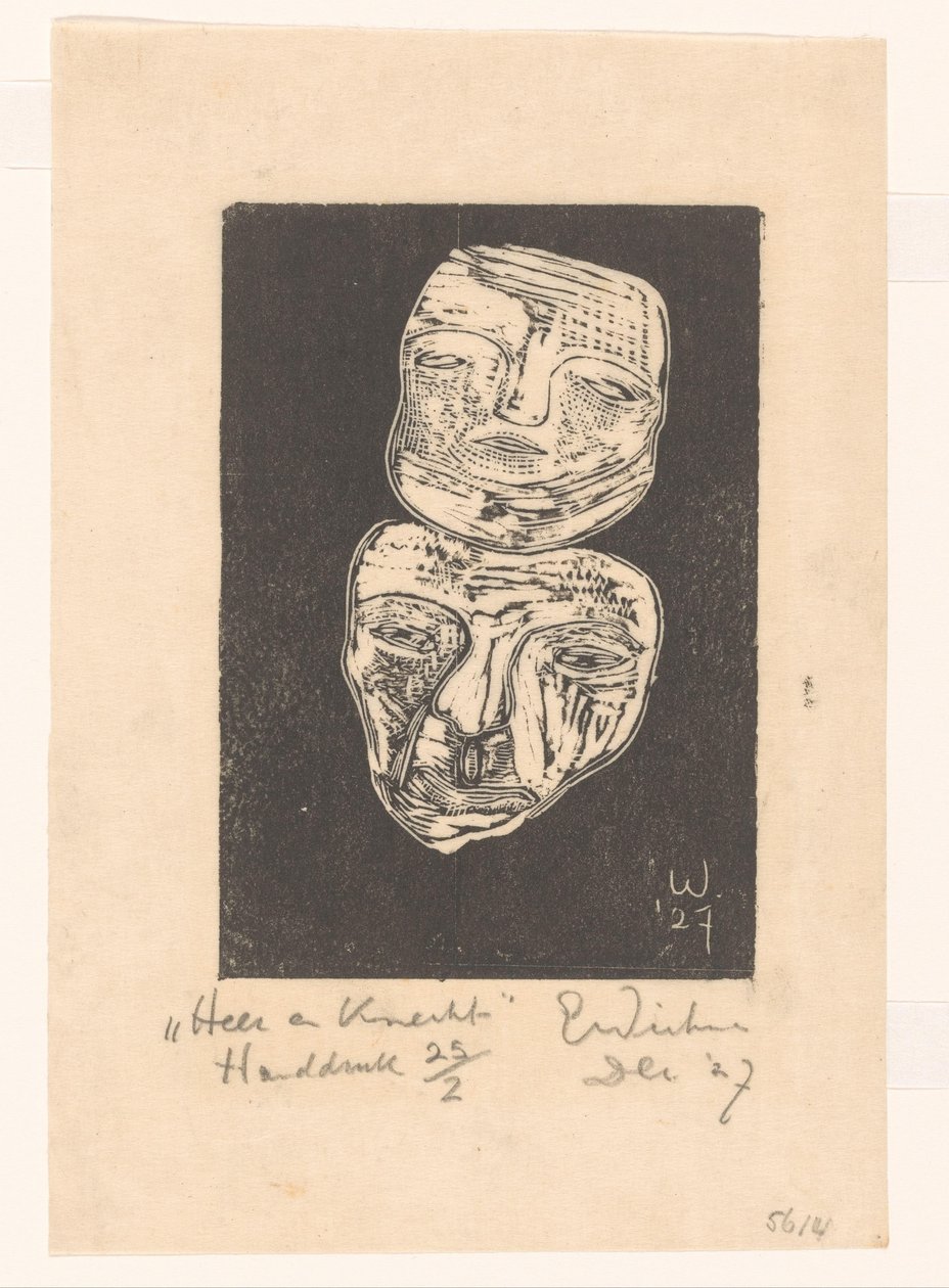 Herra ja palvelija (alkuperäinen nimi esineessä) tekijältä Erich Wichmann (signed by artist)