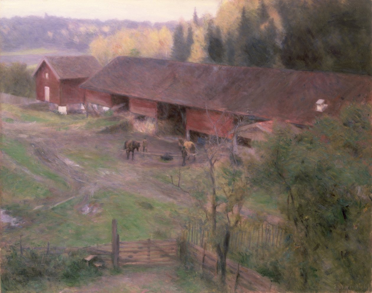 Syksy, 1891 tekijältä Erik Theodor Werenskiold