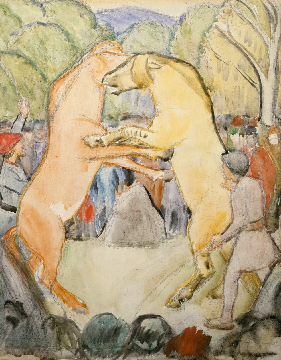 Hevostaistelu tekijältä Erik Theodor Werenskiold