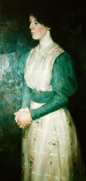 Muotokuva neiti Ellen Dickistä, n. 1900 (öljy kankaalle) tekijältä Erik Theodor Werenskiold
