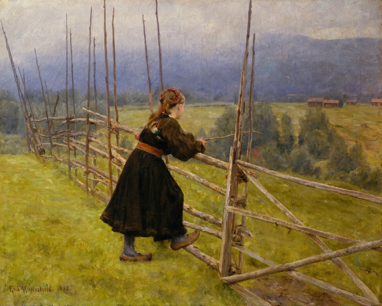 Telemark tyttö tekijältä Erik Theodor Werenskiold