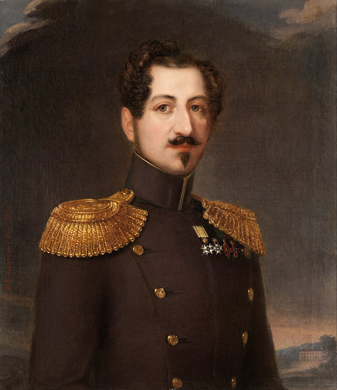 Oscar I, Ruotsin ja Norjan kuningas, 1844 tekijältä Erik Wahlberg