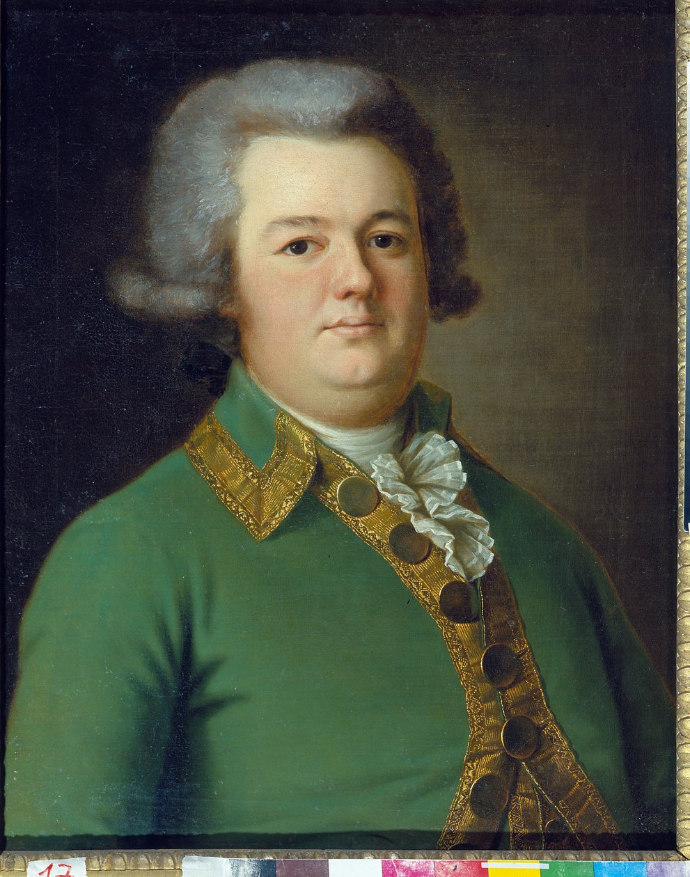 Vasili Ivanovitš Likhachevin (?) muotokuva. Peinture de Ermolai Dementevich Kamezhenkov (1760-1818), Huile Sir Toile tekijältä Ermolay Demetyevich Kamezhenkov