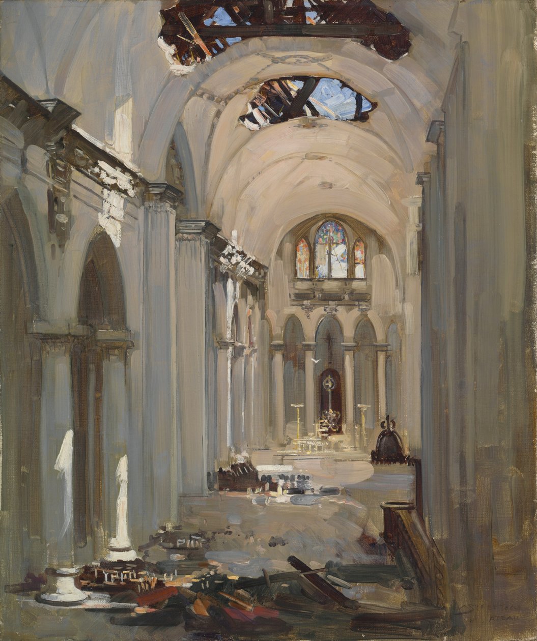 Katedraali Sisustus tekijältä Arthur Streeton