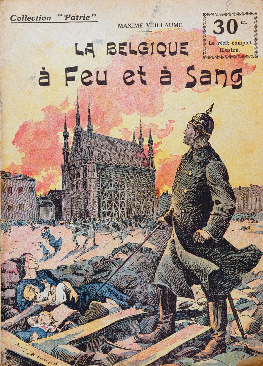 Maxime Vuillaumen "Belgia a Feu et a Sang", n. 1920 tekijältä Ernest Auguste Bouard