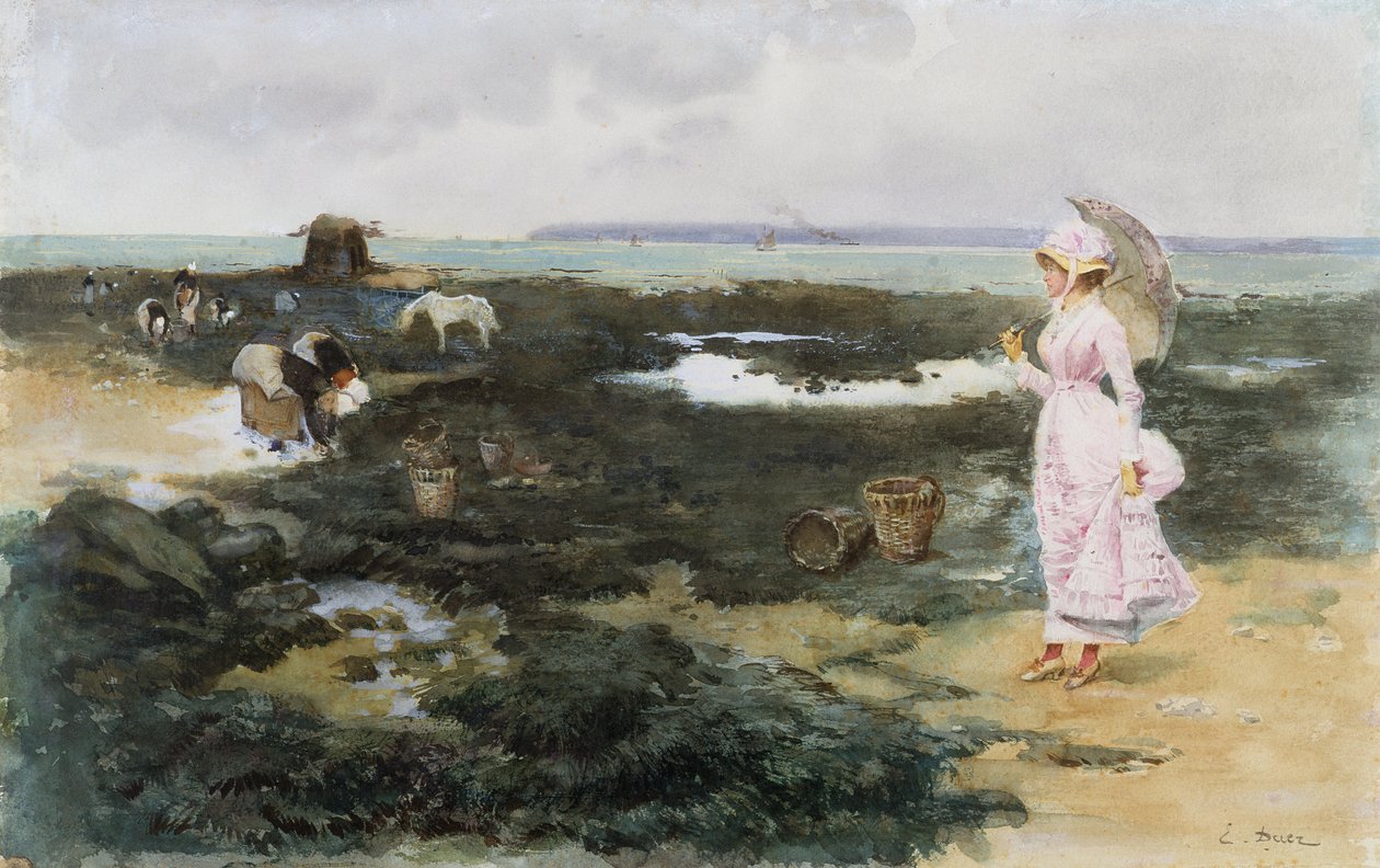Rannalla, tekijältä Ernest Ange Duez