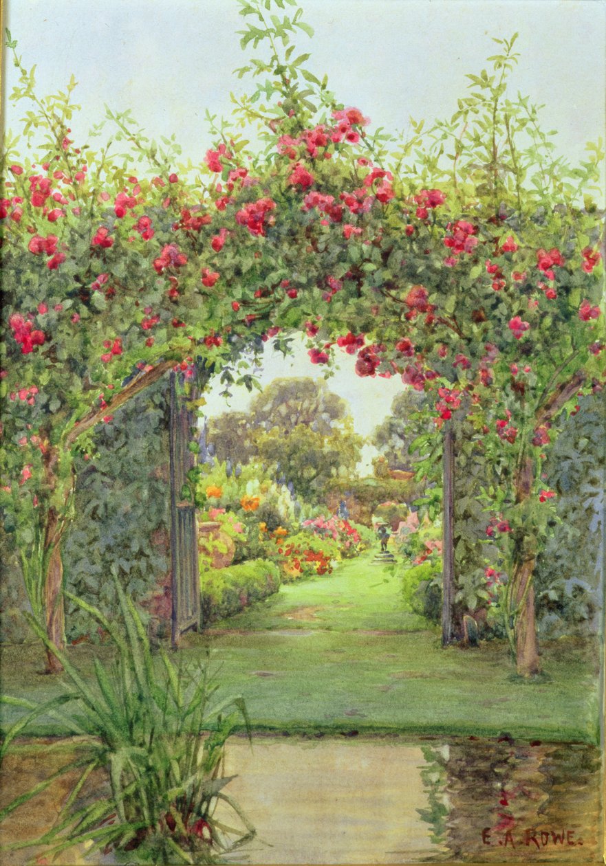 Crimson Rambler, Harleyford Manor, Marlow tekijältä Ernest Arthur Rowe