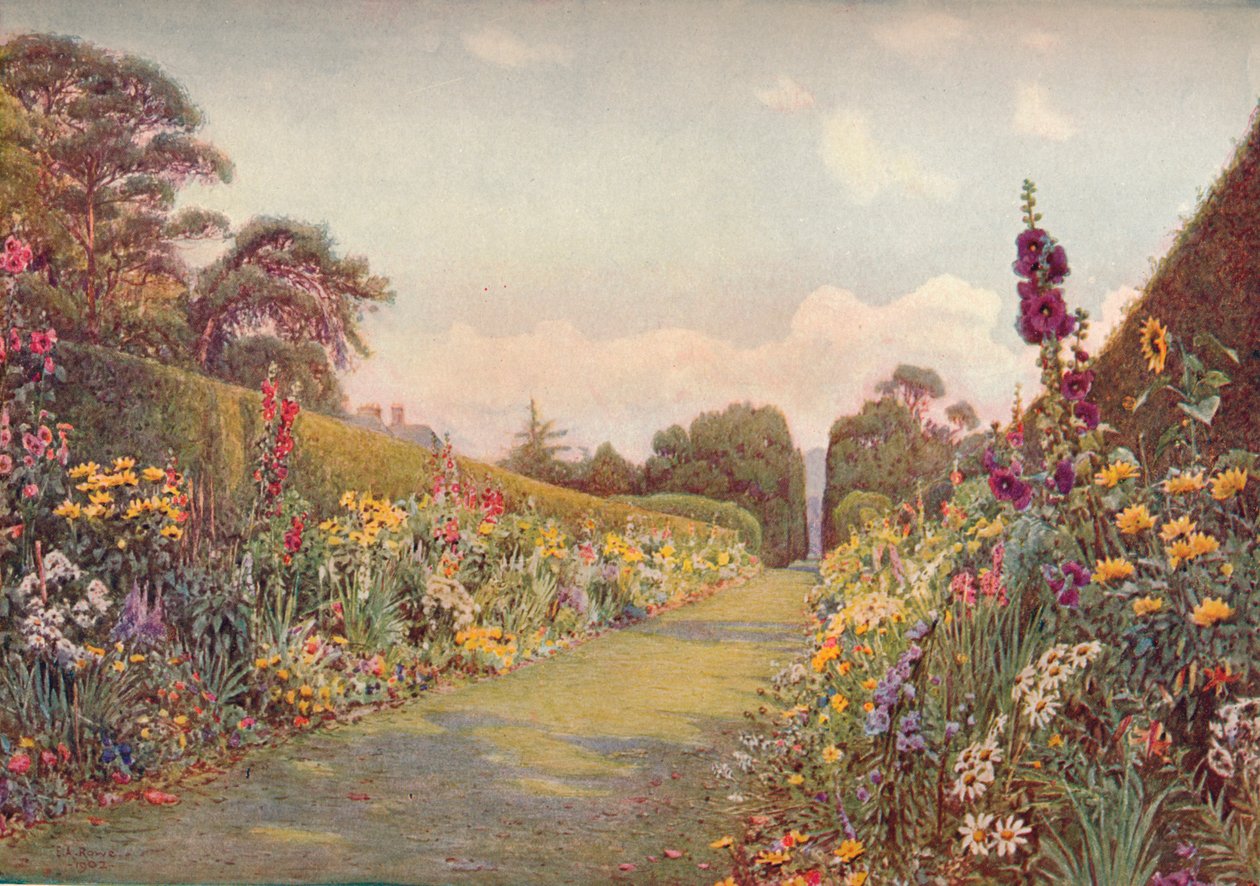 The Long Border, Holme Lacy, 1903. tekijältä Ernest Arthur Rowe