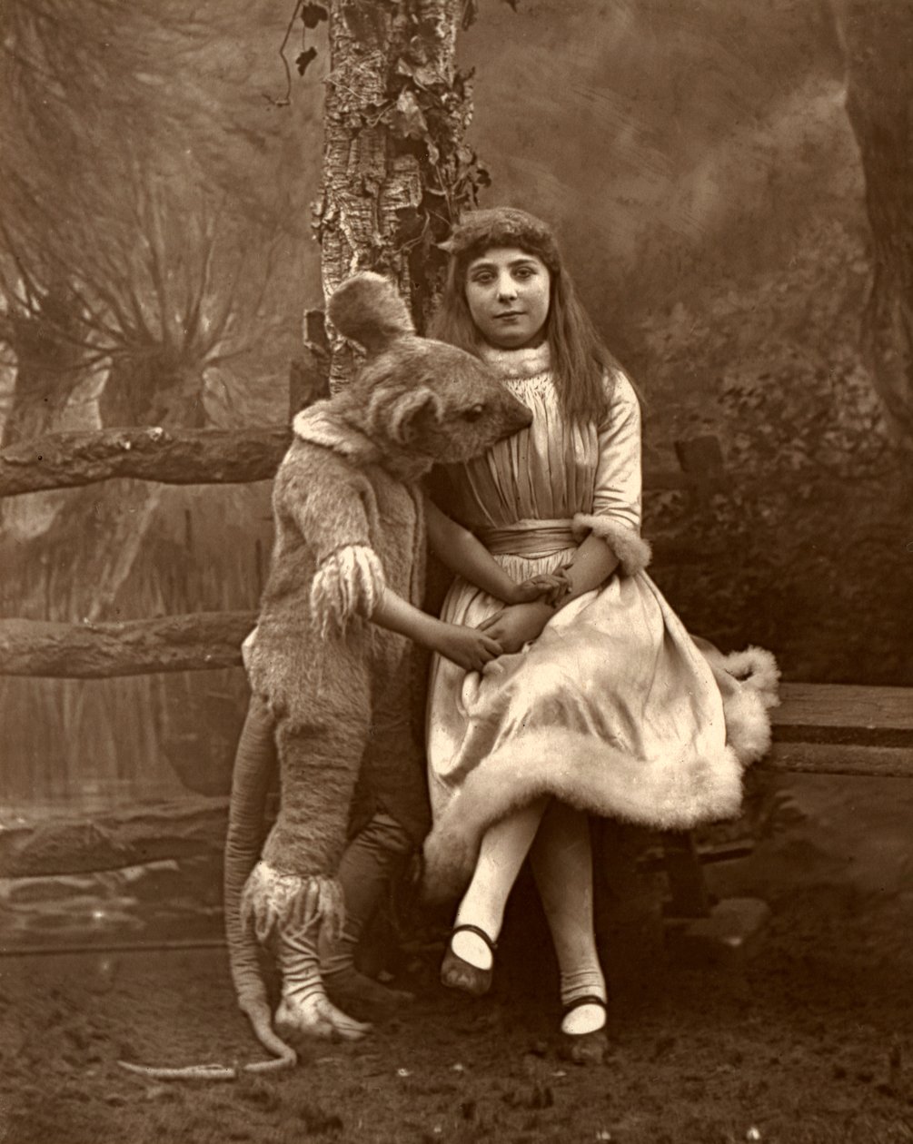 Liisa ja dormouse, 1887 tekijältä Ernest Barraud