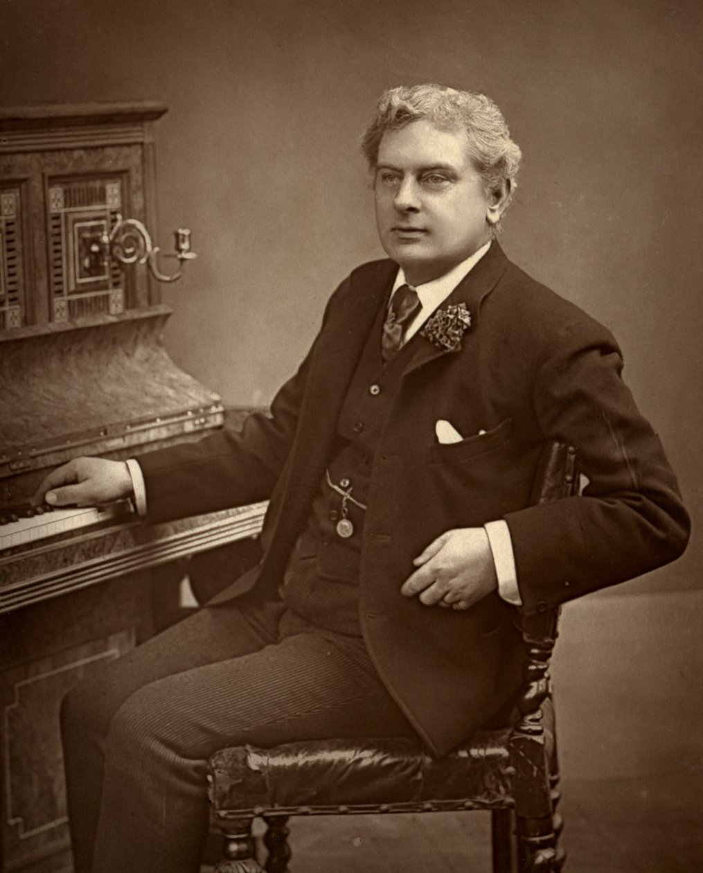 Arthur Cecil, brittiläinen näyttelijä, koomikko, näytelmäkirjailija ja teatterijohtaja 1887. tekijältä Ernest Barraud
