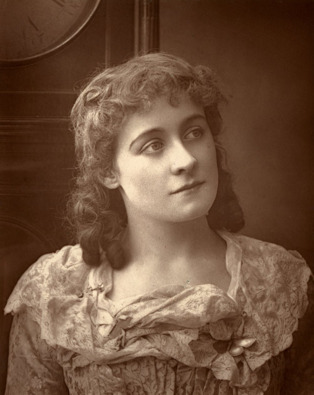 Kate Rorke, brittiläinen näyttelijä, Sophiassa, 1887 tekijältä Ernest Barraud