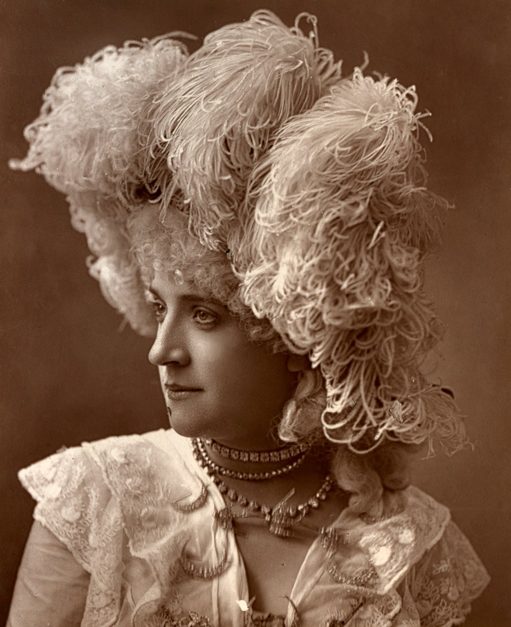 Miss Wadman, brittiläinen näyttelijä, 1888 tekijältä Ernest Barraud