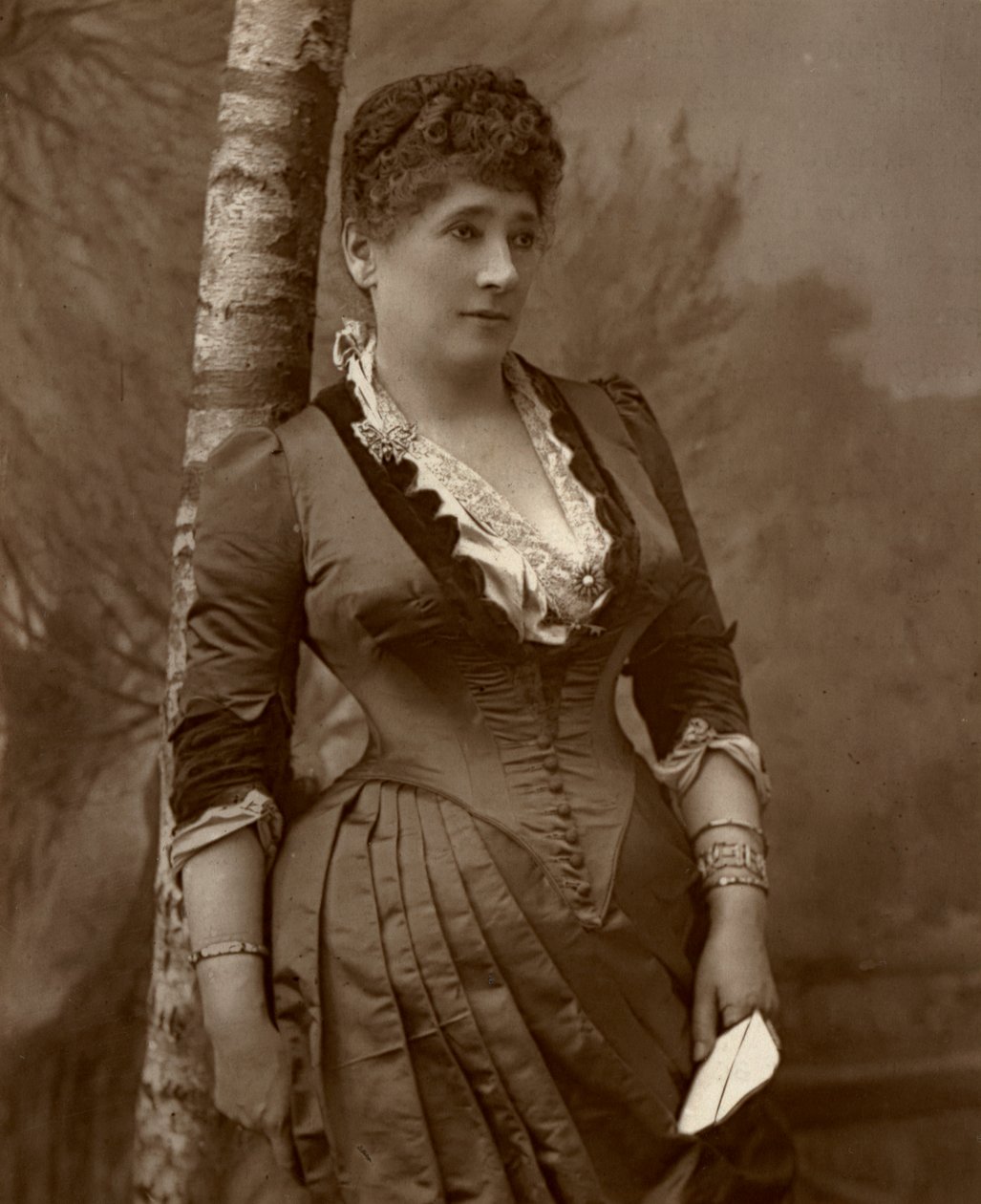 Rouva John Wood, brittiläinen näyttelijä ja teatterijohtaja, 1888. tekijältä Ernest Barraud