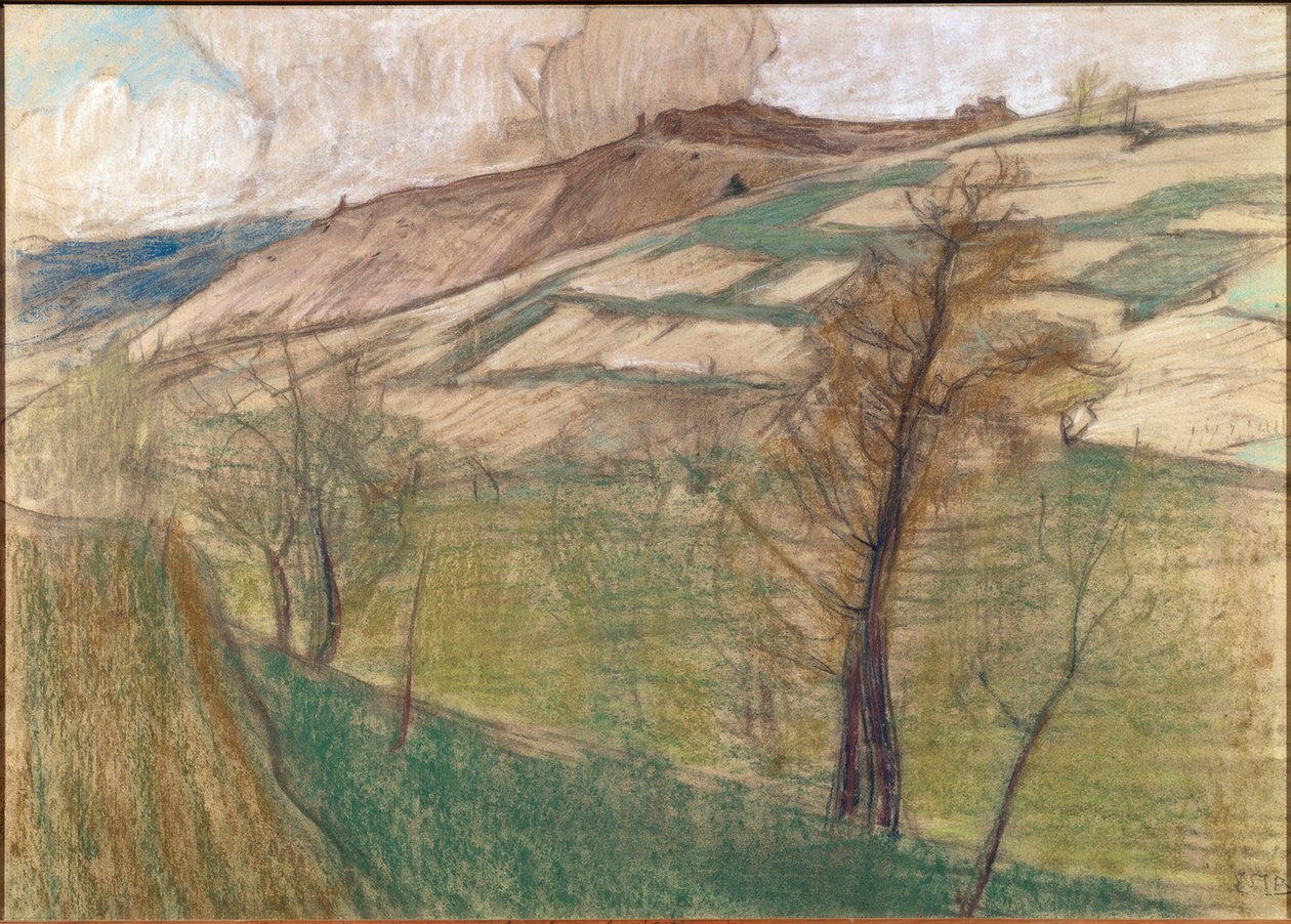 Maisema Savièsen ympäristössä tekijältä Ernest Bieler