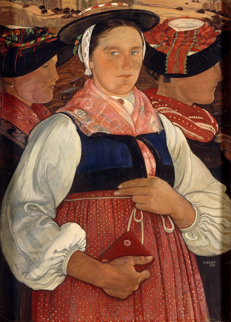 Kolme Valais tyttöä tekijältä Ernest Bieler