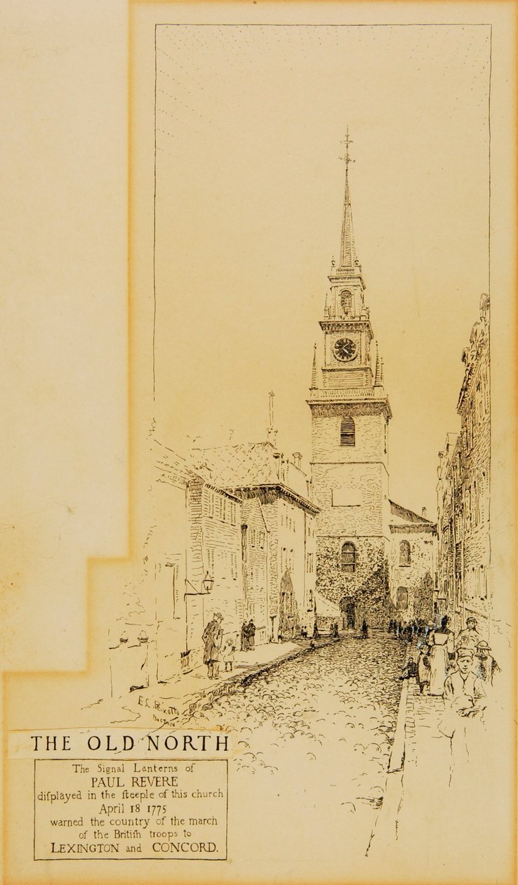 Boston--Pohjoiskirkko tekijältä Ernest C. Peixotto