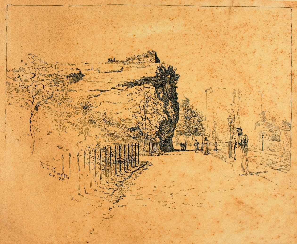 New York, Old Block House tekijältä Ernest C. Peixotto