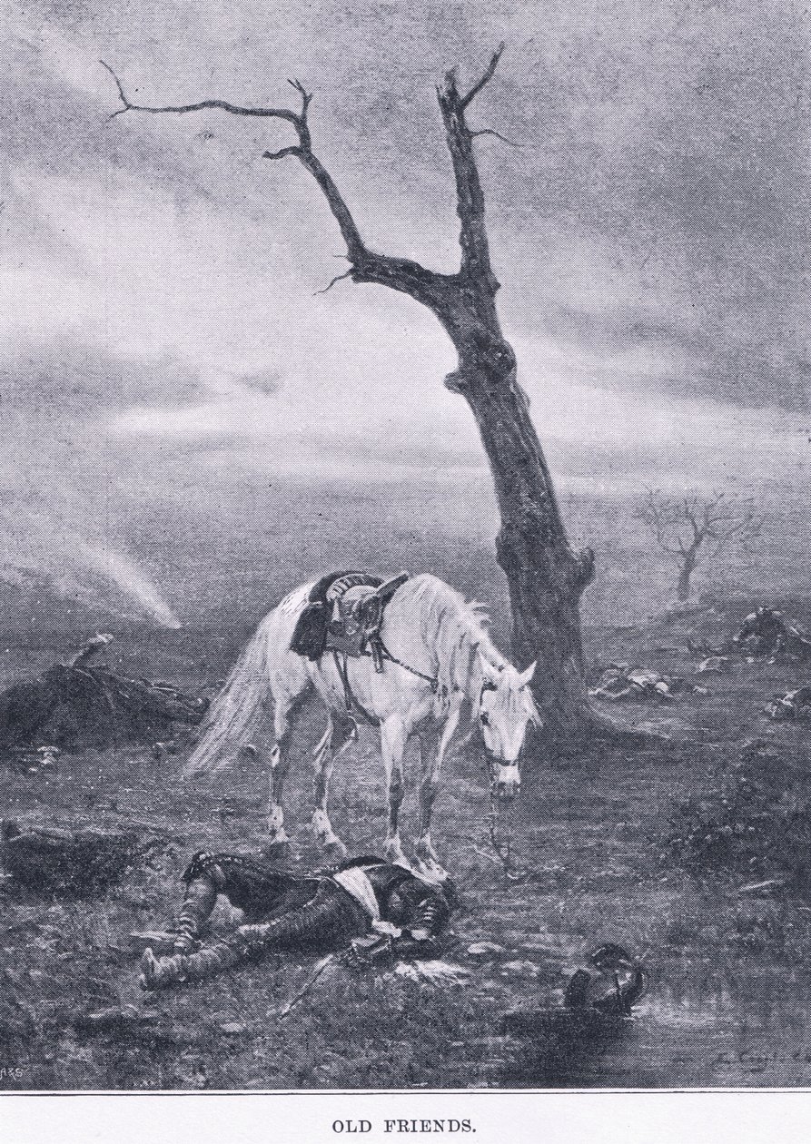 Vanhoja ystäviä, The Magazine of Art 1893, Cassell and Company -lehdestä. tekijältä Ernest Crofts