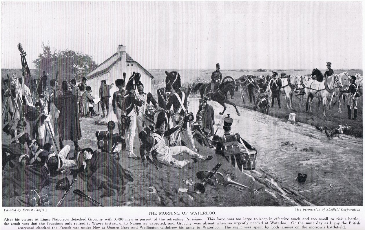 The Morning of Waterloo, kuvitus teoksesta "Hutchinson