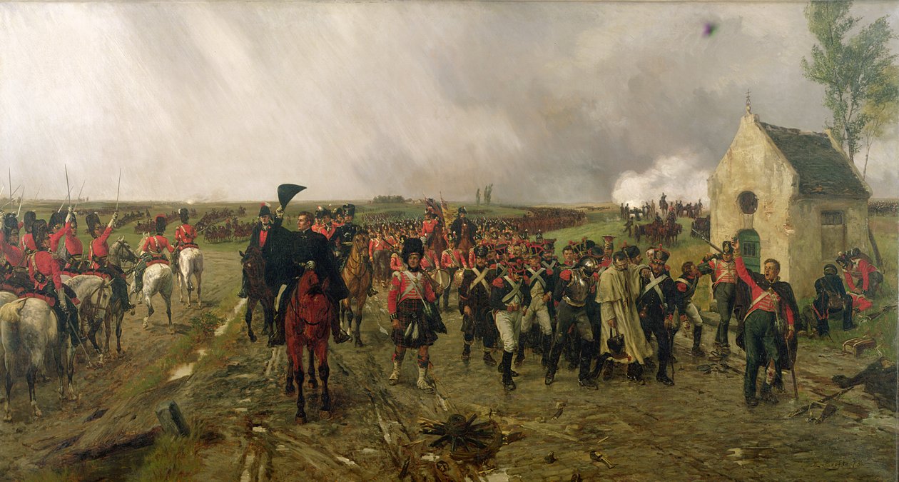 Wellingtonin marssi Quatre Brasista Waterlooon, 1878 tekijältä Ernest Crofts