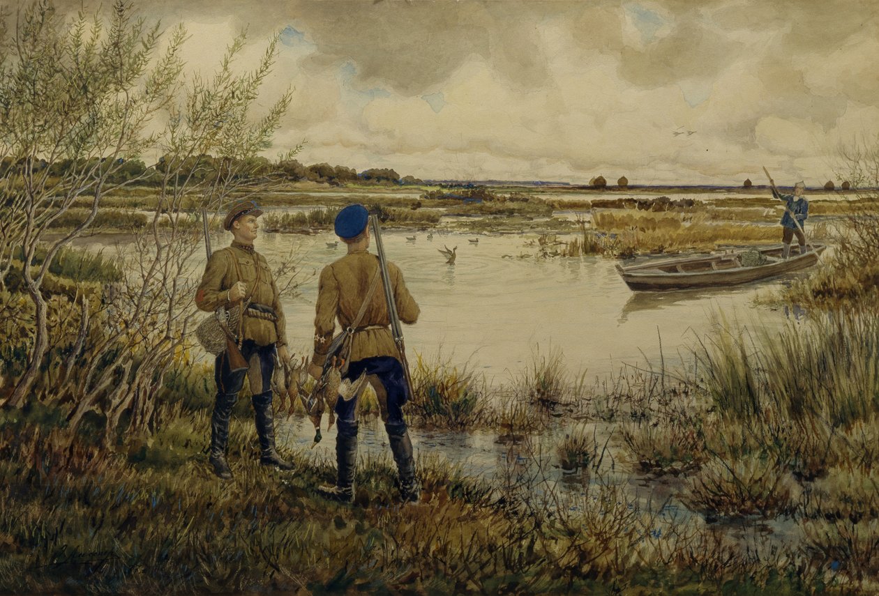 Paluu metsästyksestä, 1937 tekijältä Ernest Ernestovich Lissner