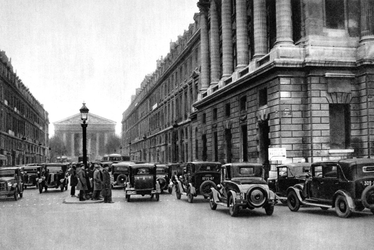 Sisäänkäynti Rue Royalelle Madeleinen etäisyydellä, Pariisi, 1931 tekijältä Ernest Flammarion