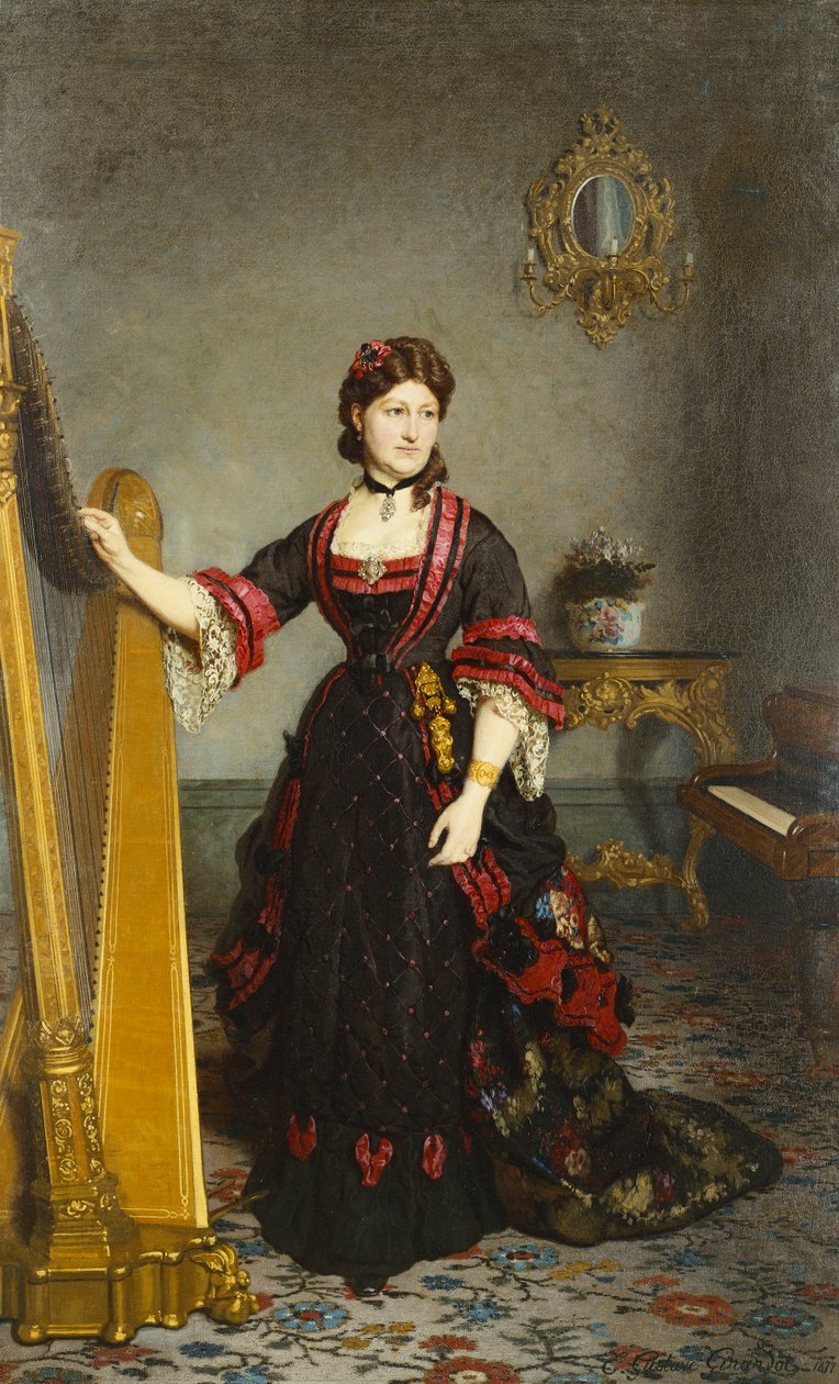 Naisen muotokuva, 1877 tekijältä Ernest Gustave Girardot
