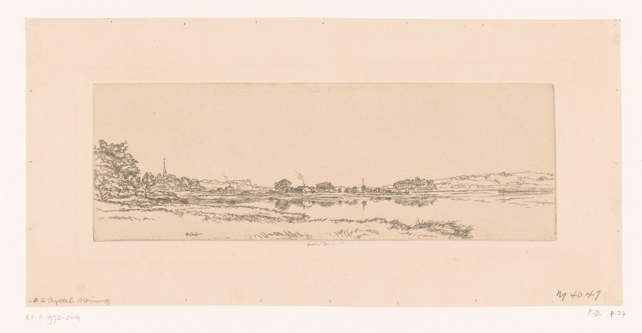 kirkas aamu Kristalli aamu tekijältä Ernest Haskell (signed by artist)