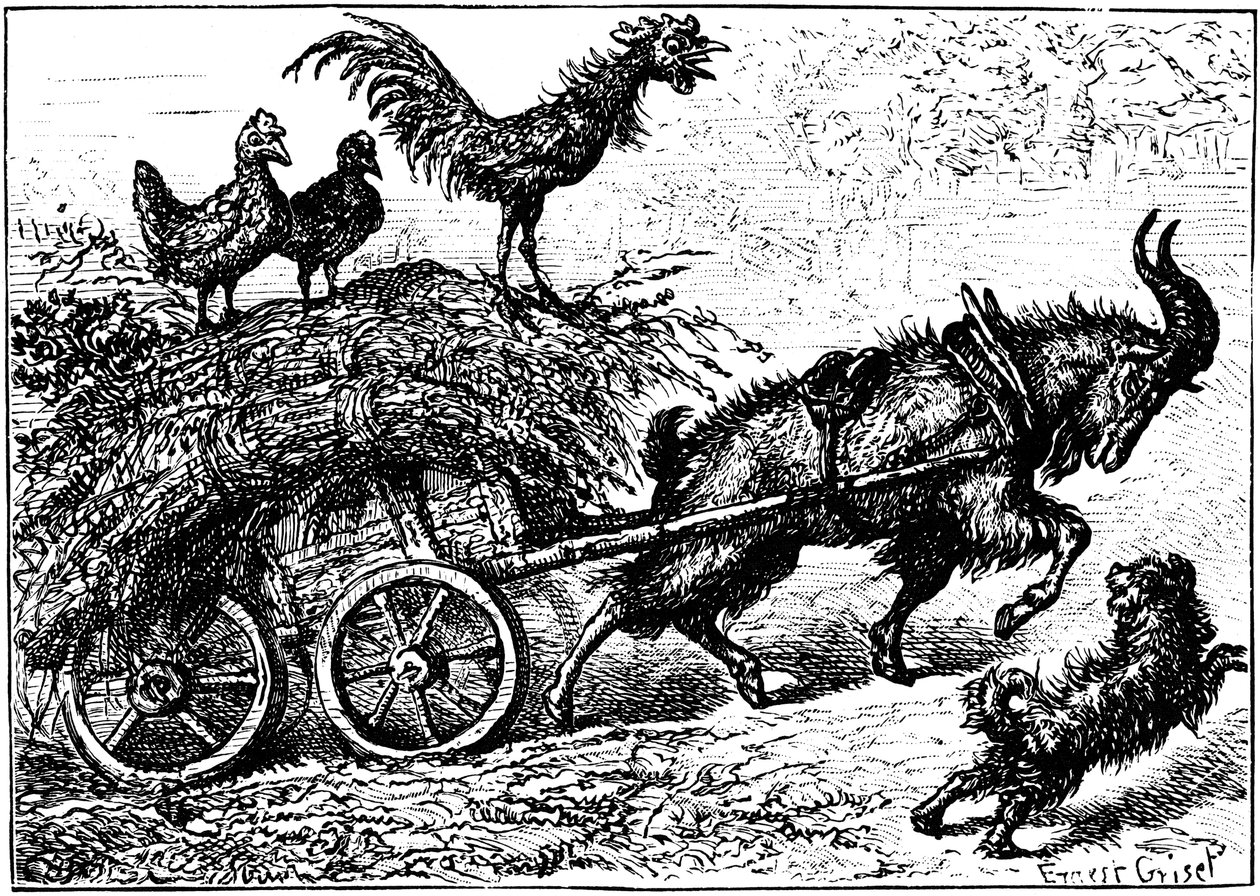Kuvitus lastenkirjasta Little Bo-Peep, c1880. tekijältä Ernest Henry Griset