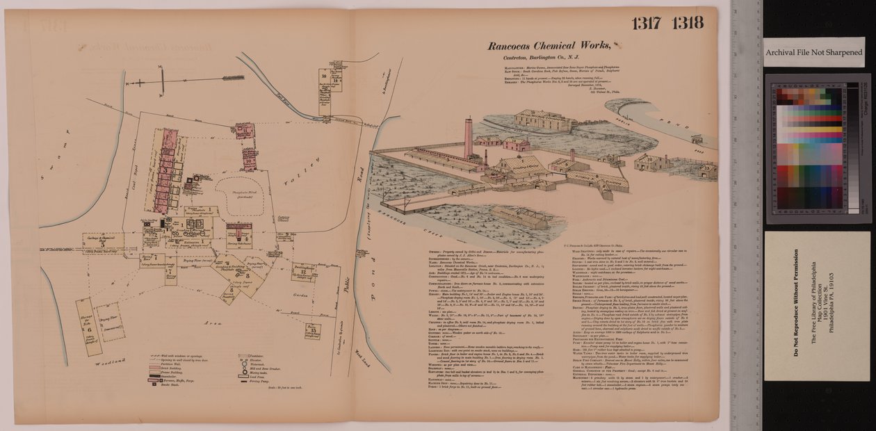 Volume 14, Rancocas Chemical Works, Hexamer General Surveys, Burlington, New Jersey, 1878 tekijältä Ernest Hexamer