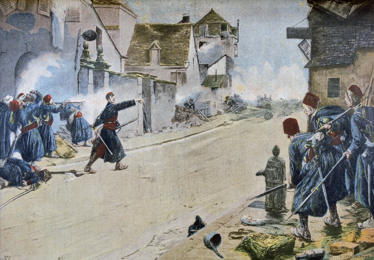 Paul Deroulede Montbeliardin taistelussa tekijältä Ernest Jean Delahaye