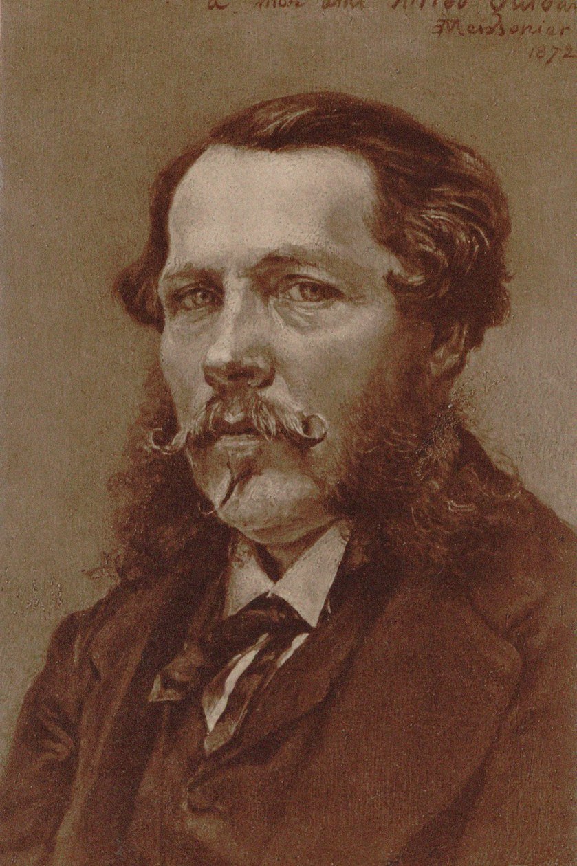 Pianisti ja säveltäjä Alfred Quidantin muotokuva 1815-1893, 1872. tekijältä Jean Louis Ernest Meissonier