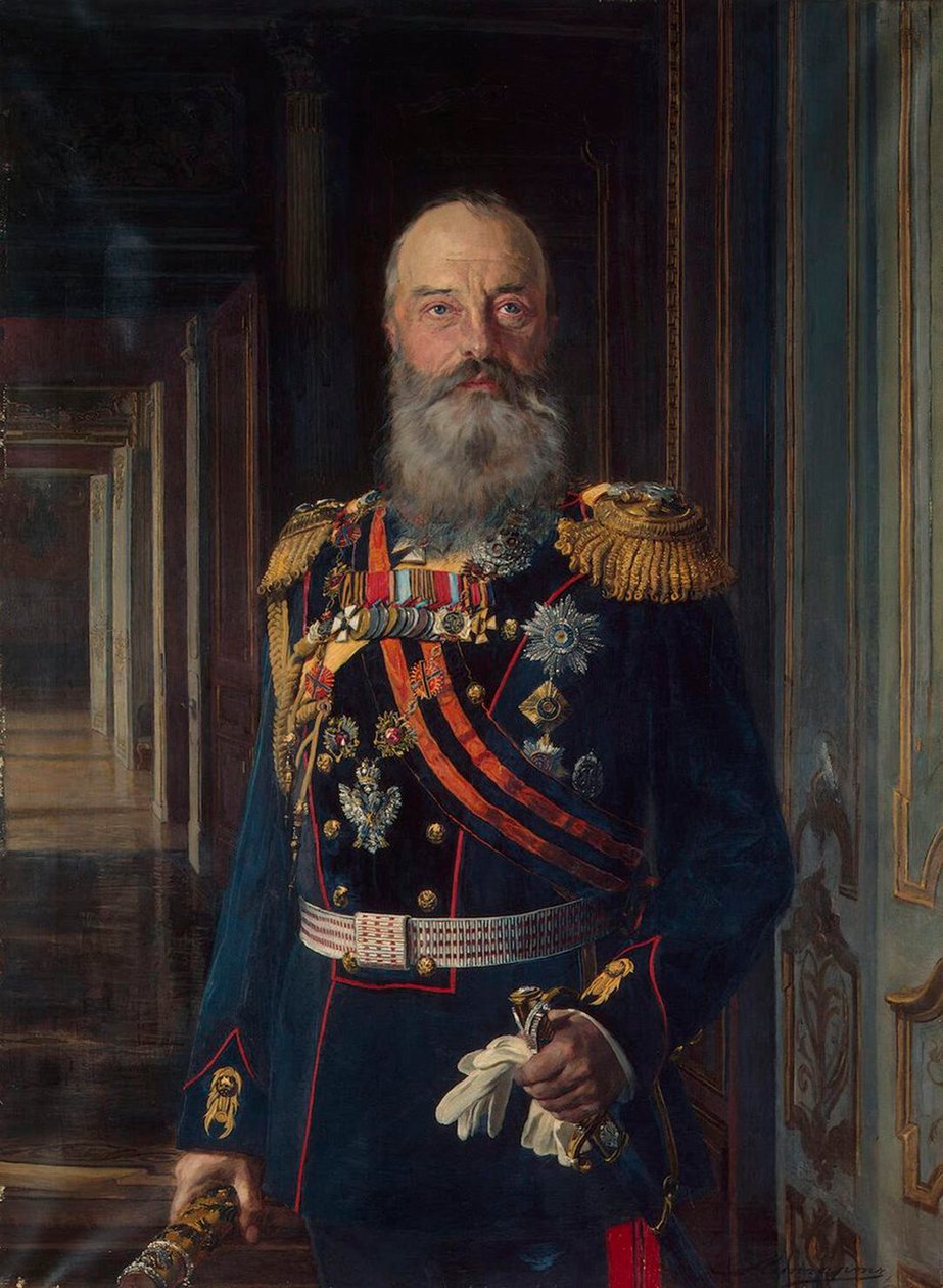 Venäjän suurherttua Mikael Nikolajevitšin muotokuva, 1832-1909, 1913. tekijältä Ernest Karlovich Liphart