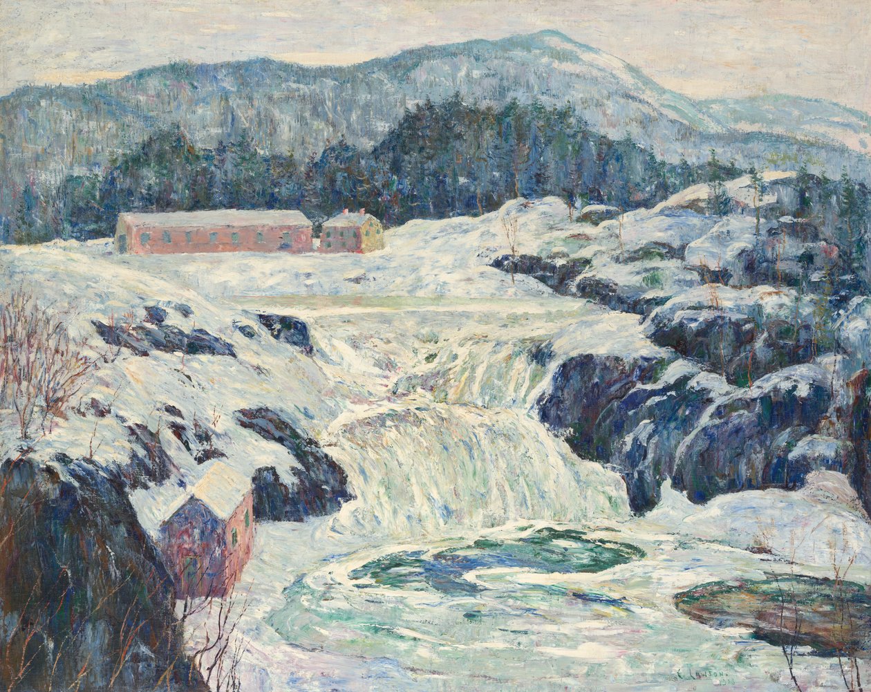 Jään saartamat putoukset tekijältä Ernest Lawson