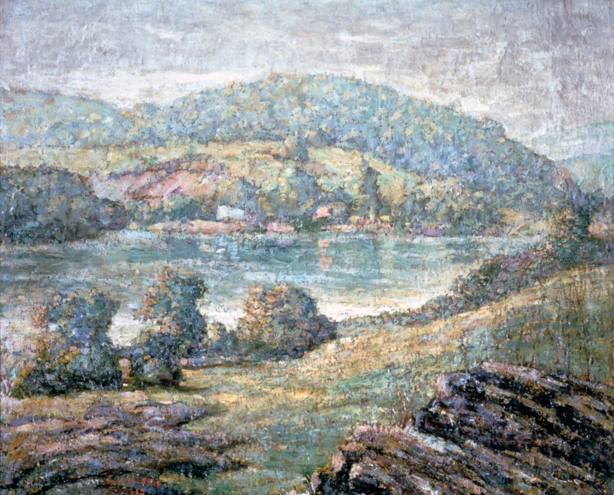 Morning Light, River Valley, Connecticut, 1919 tekijältä Ernest Lawson