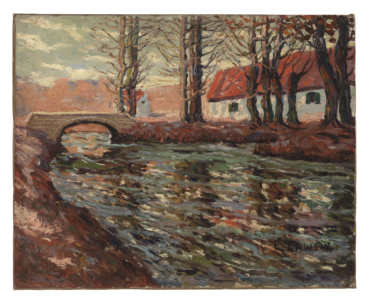 Jokimaisema tekijältä Ernest Lawson