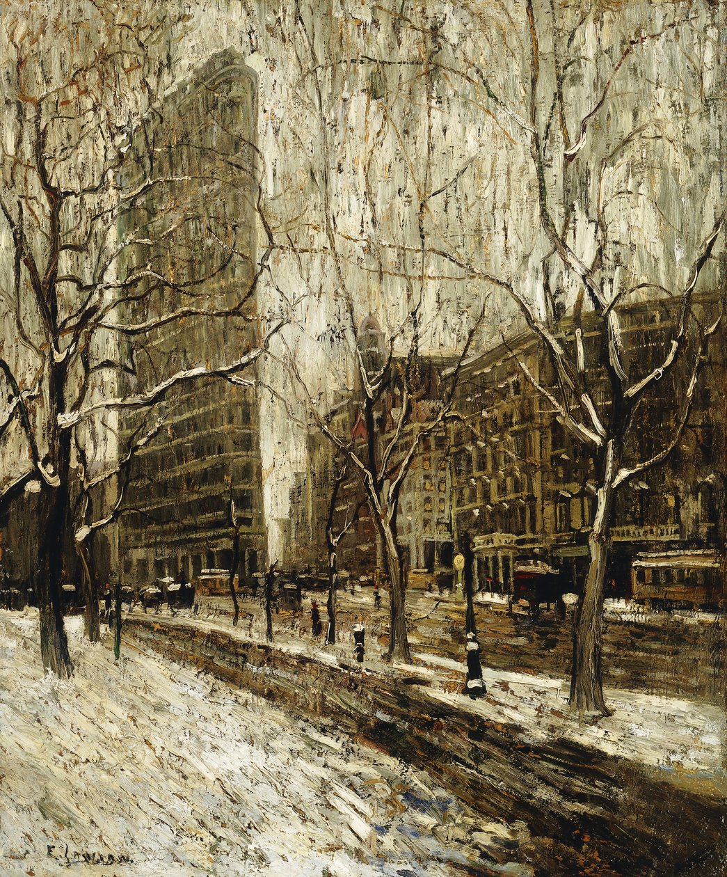 Flatiron Building, New York tekijältä Ernest Lawson