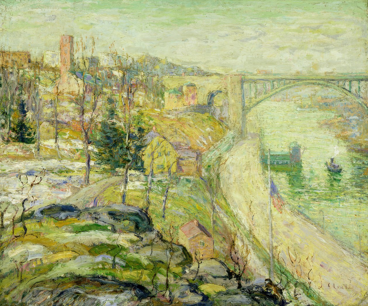 Washingtonin silta, New York tekijältä Ernest Lawson