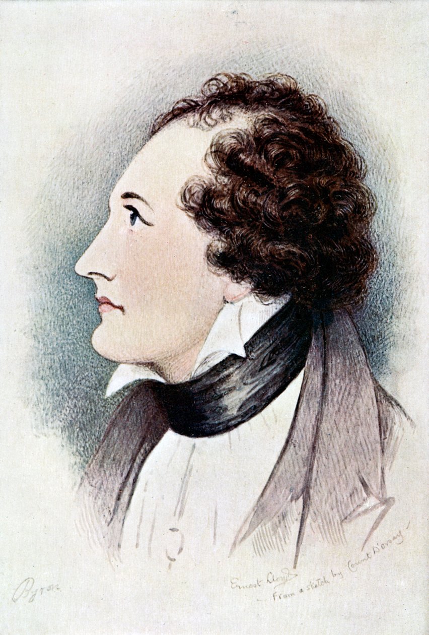Lord Byron, angloskotlantilainen runoilija, 1800-luvun alku tekijältä Ernest Lloyd