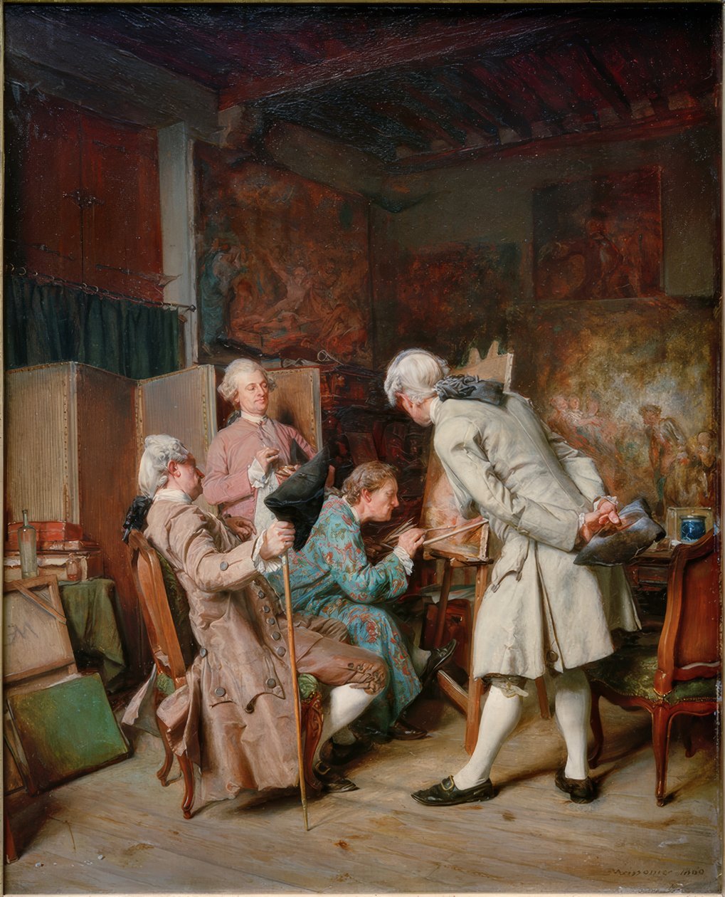 Maalauksen ystävät tekijältä Ernest Meissonier
