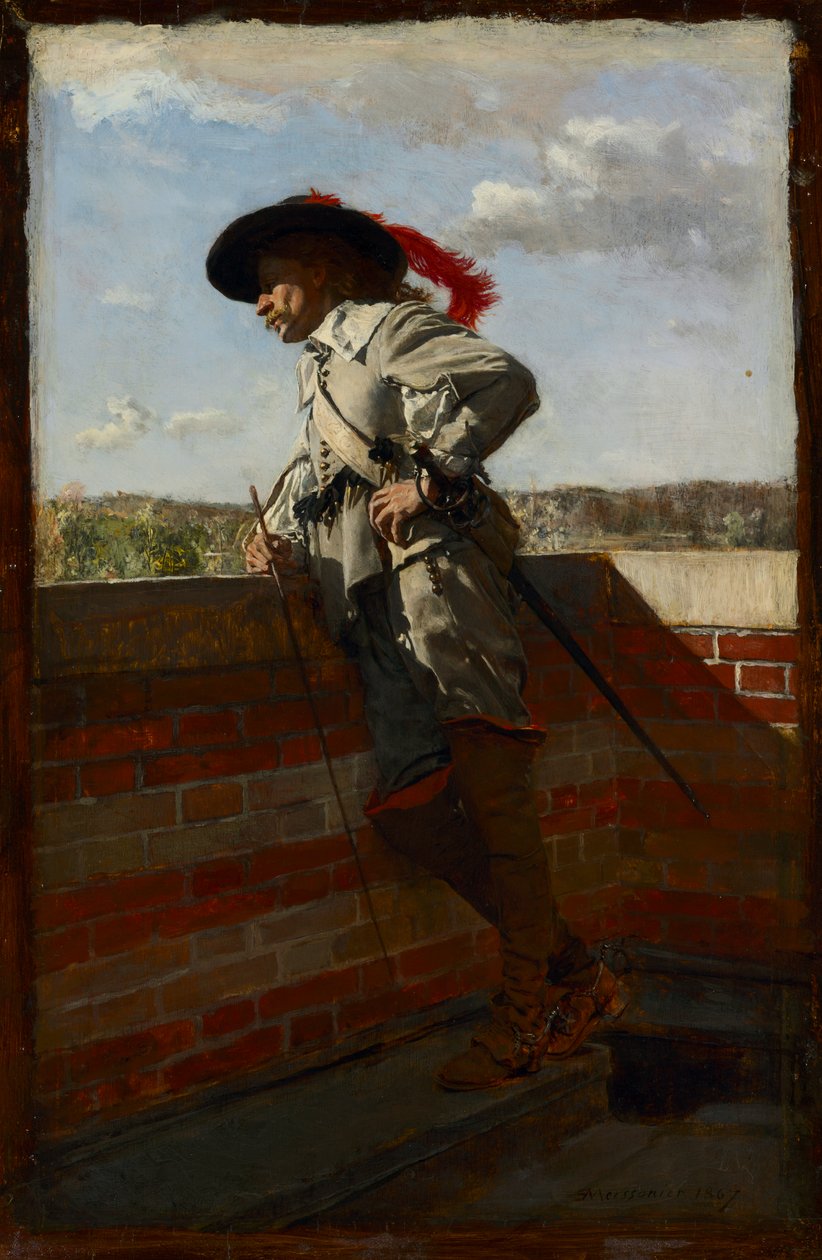 Terassilla tekijältä Ernest Meissonier