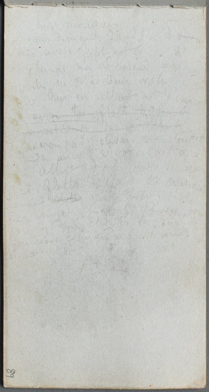 Luonnoskirja, sivu 89: Huomautuksia. tekijältä Jean Louis Ernest Meissonier