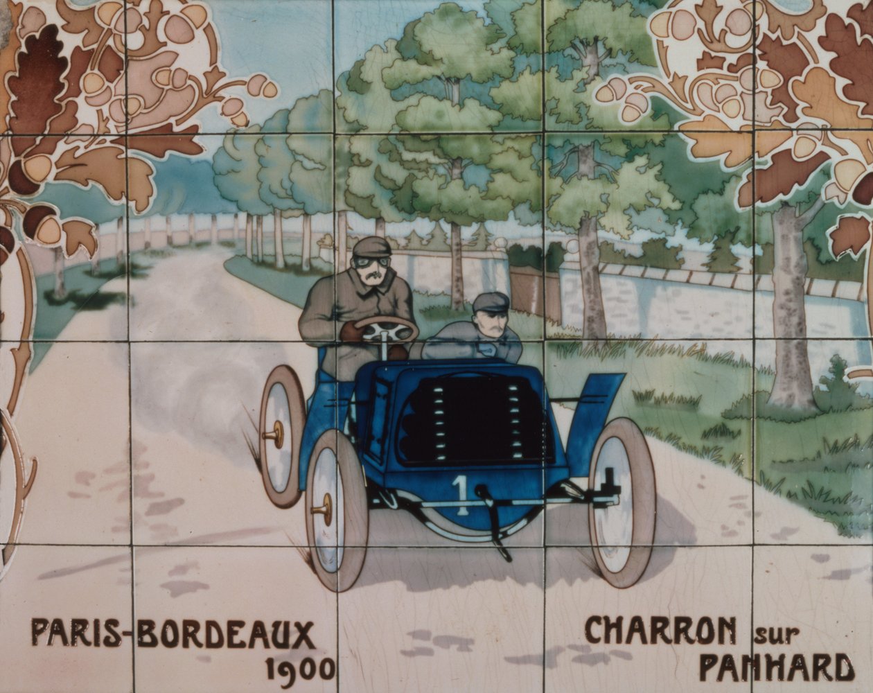 Charron ajamassa Panhard-autolla Pariisin ja Bordeaux
