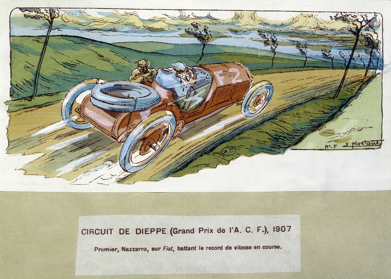 Dieppen rata (A.C.F Grand Prix) tekijältä Ernest Montaut