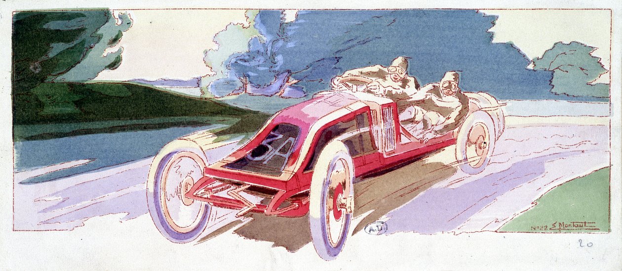 Sarthen kierros Renaultissa tekijältä Ernest Montaut