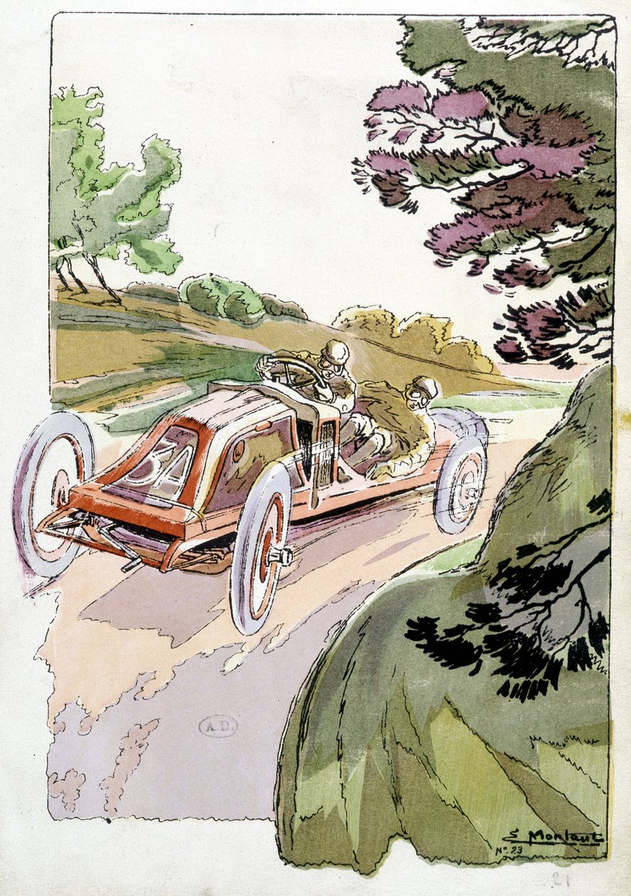 Sarthen kierros Renaultissa tekijältä Ernest Montaut
