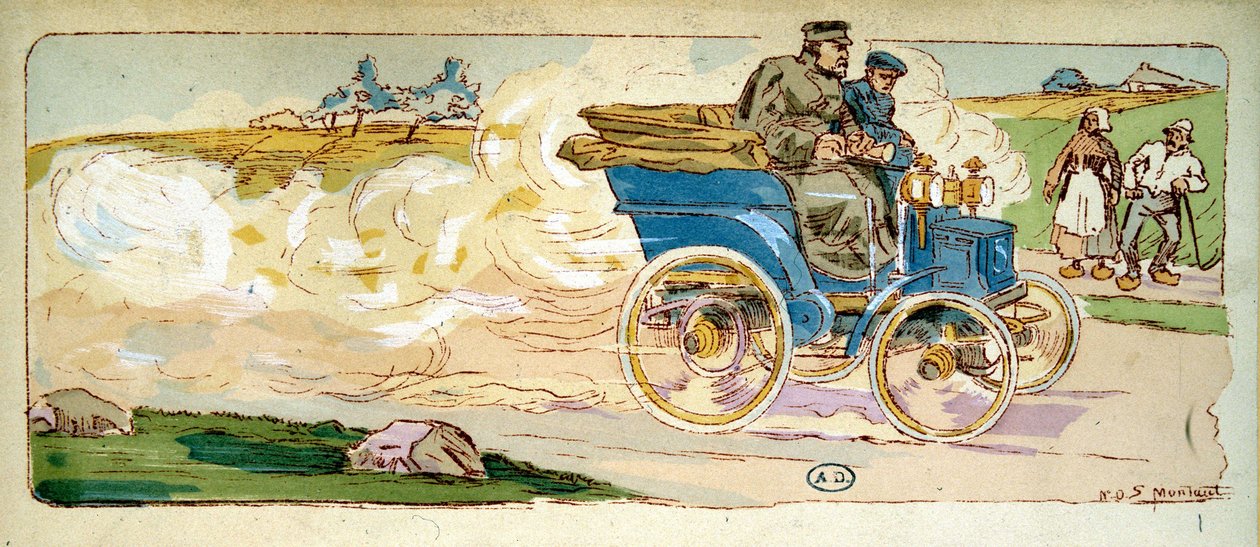 Paris-Bordeaux: Mr. Levassor Meillä on 4 CV:tä Panhard & Levassor tekijältä Ernest Montaut