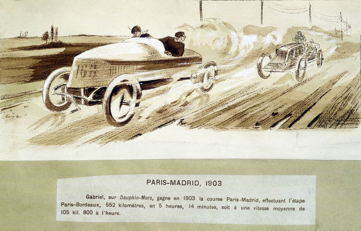 Pariisi-Madrid -kilpailu tekijältä Ernest Montaut