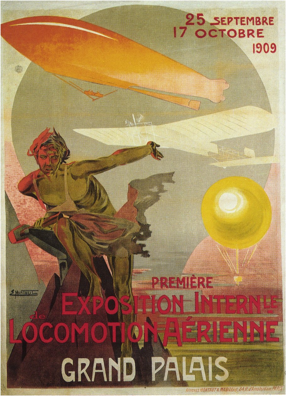 Ensimmäinen Air Locomotion Show, 1909 tekijältä Ernest Montaut