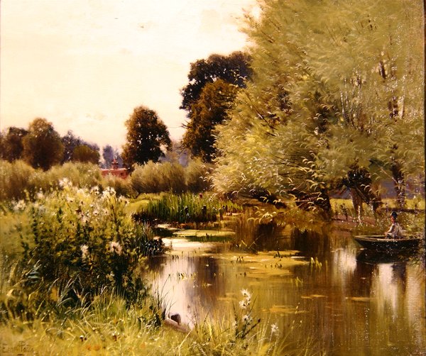 On the Pang, n. 1900 (öljy kankaalle) tekijältä Ernest Parton